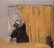 Edouard Vuillard Yellow curtains oil